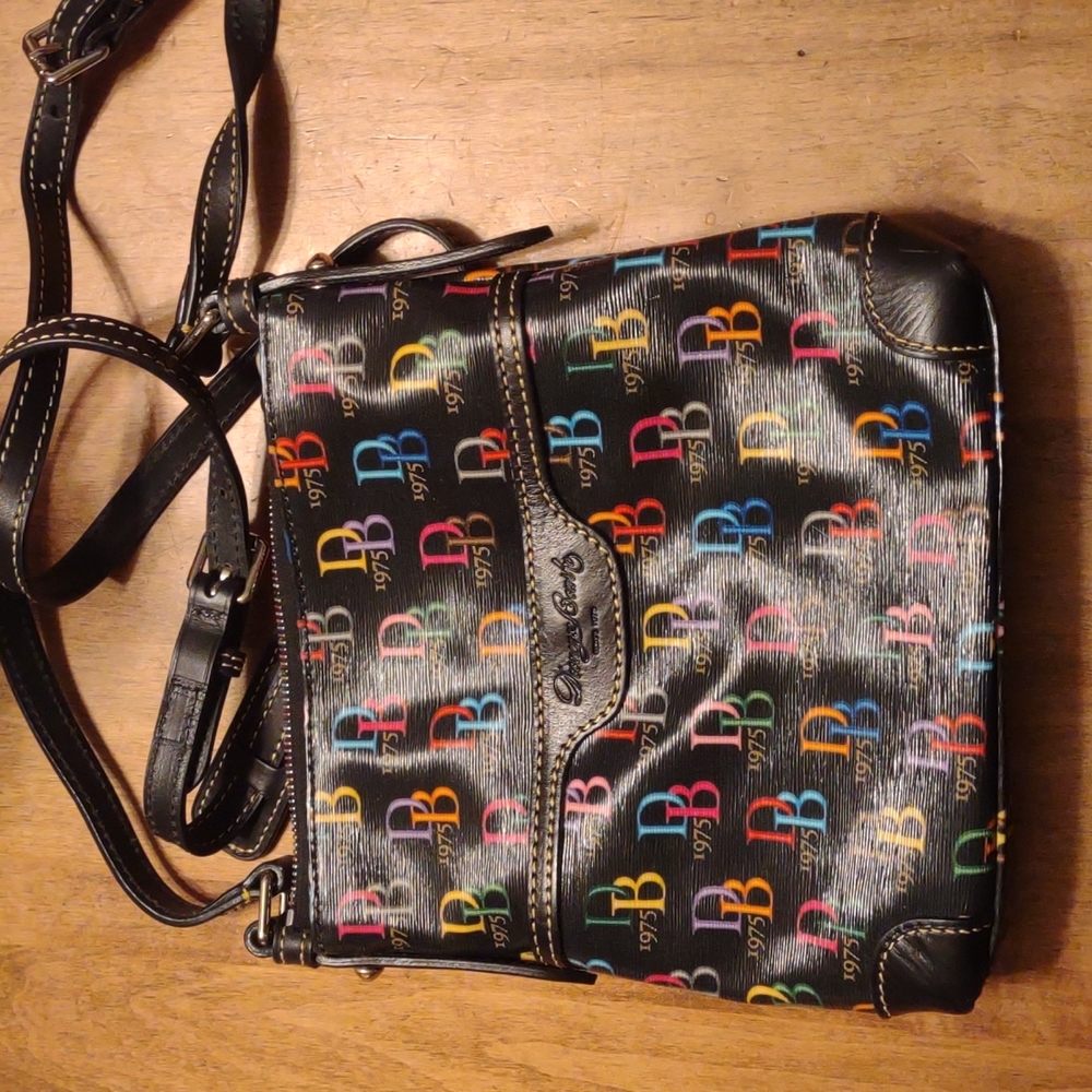 Colorful genuine leather Dooney and Bourke bag